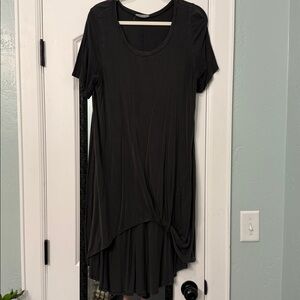 Easel Charcoal T-Shirt Dress